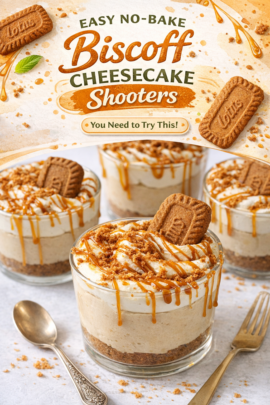 Biscoff No-Bake Cheesecake Bites