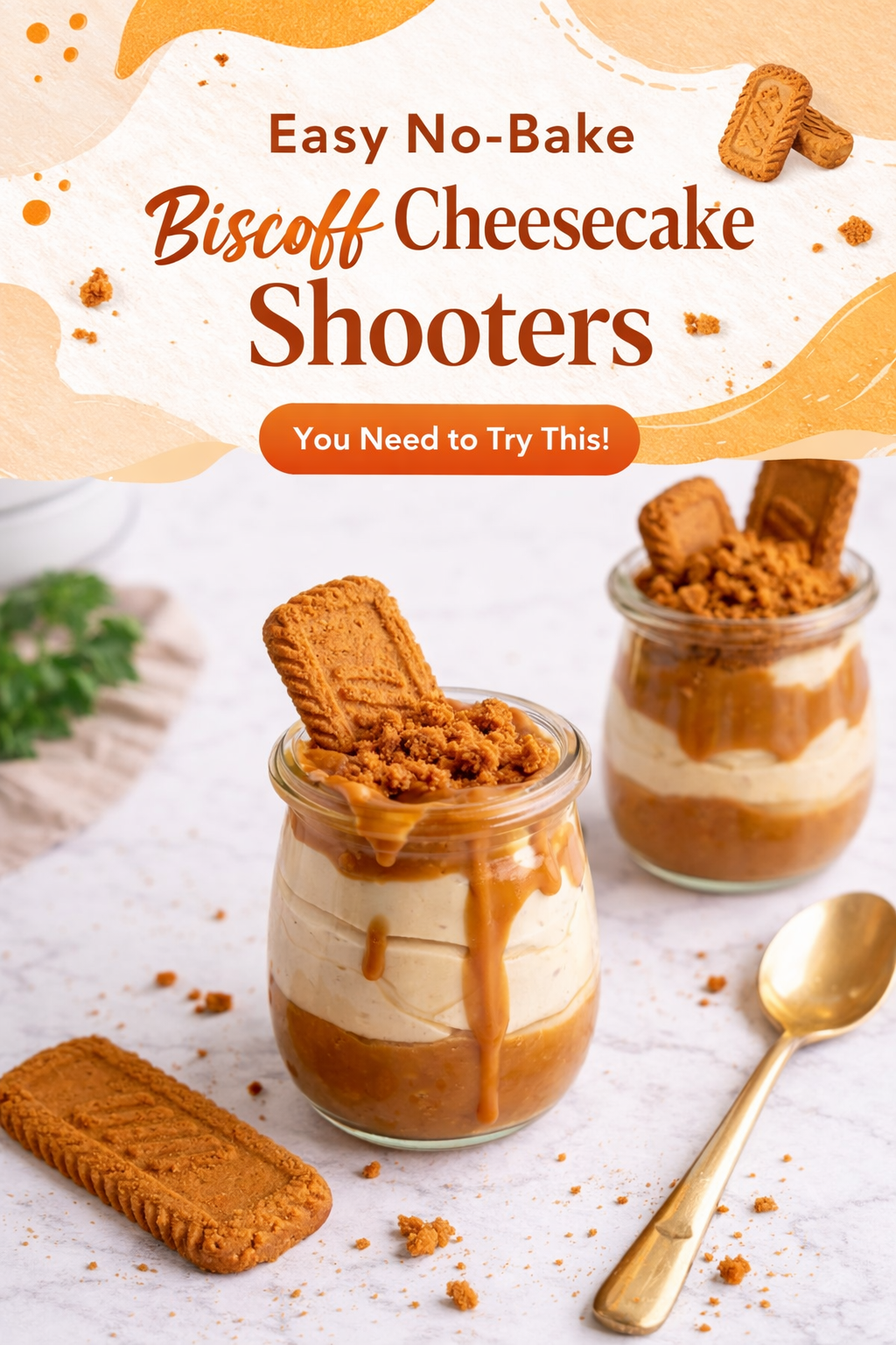 Biscoff No-Bake Cheesecake Bites