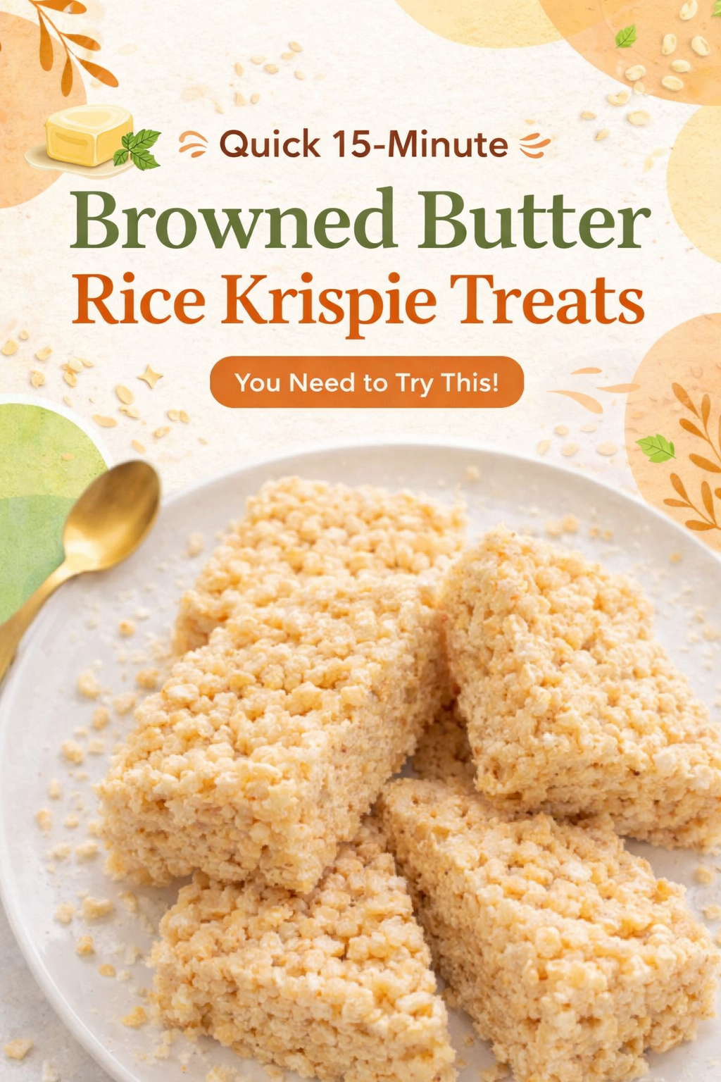 Browned Butter Crispy Rice Squares