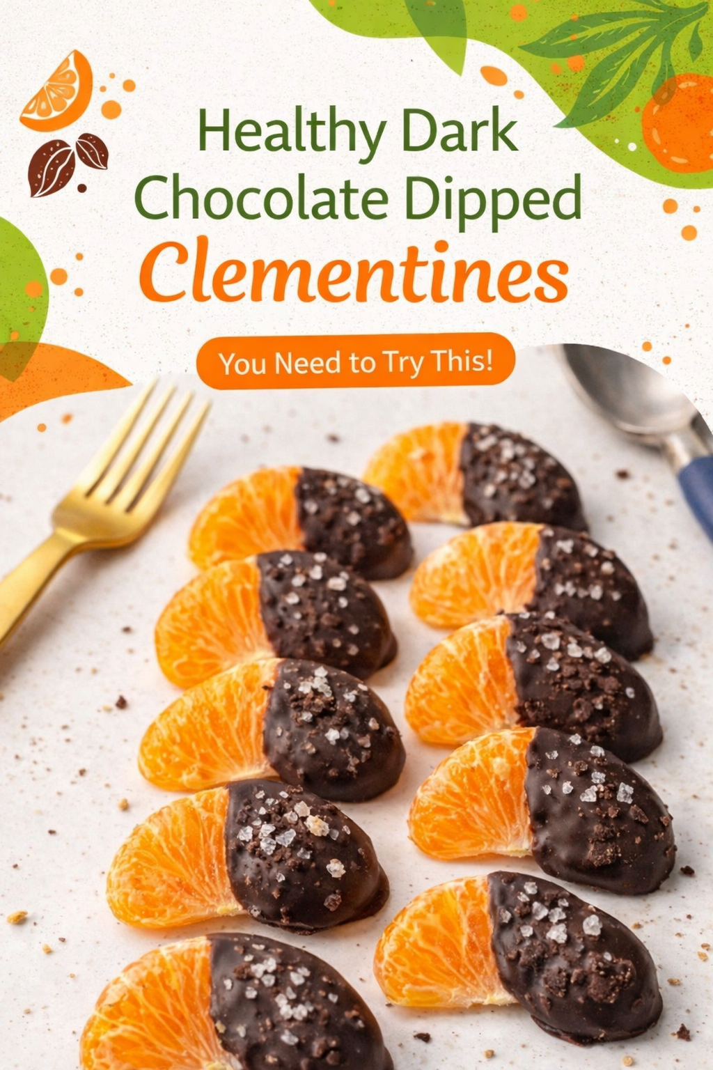 Chocolate Dipped Clementine Slices