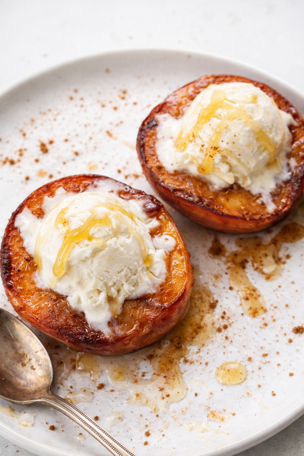 Cinnamon Honey Air Fryer Peaches Recipe