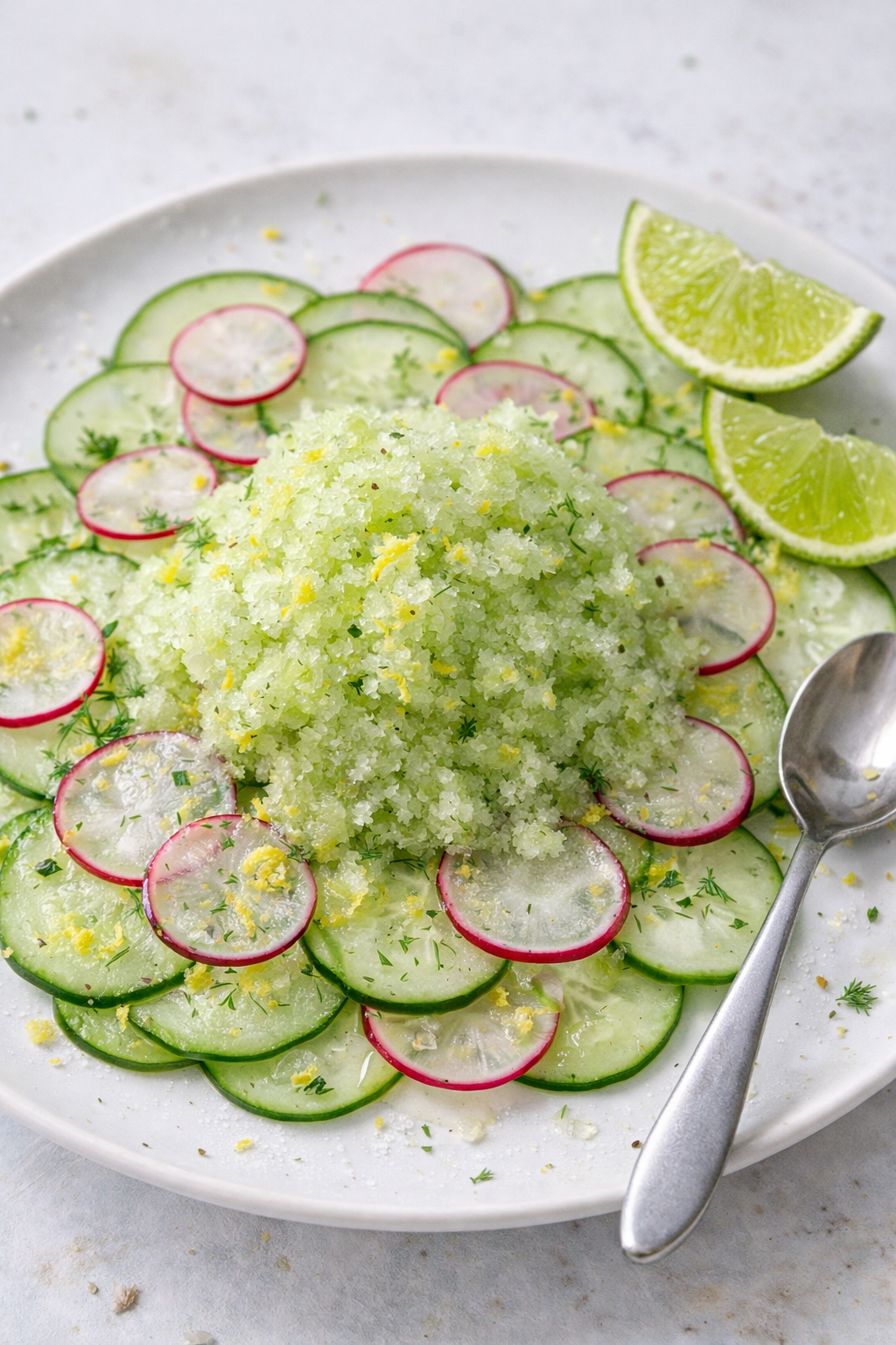 Cool Cucumber Lime Granita Recipe