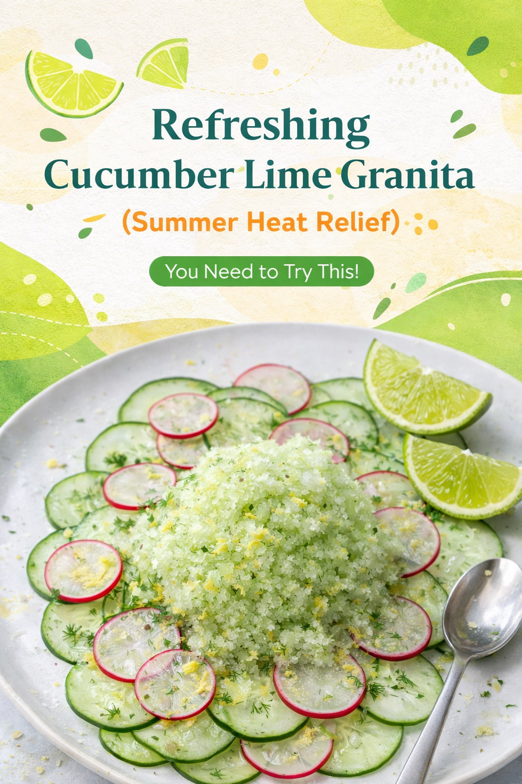 Cool Cucumber Lime Granita Recipe