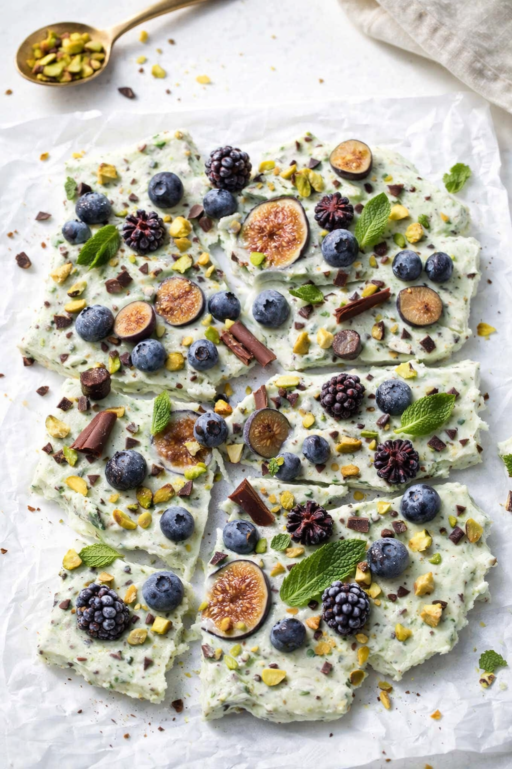 Cool Mint Chip Yogurt Bark Recipe