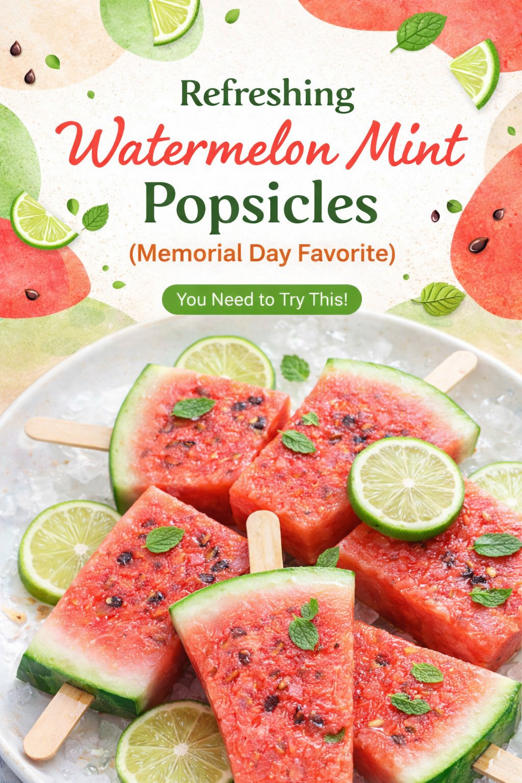 Cool Watermelon Mint Frozen Treats