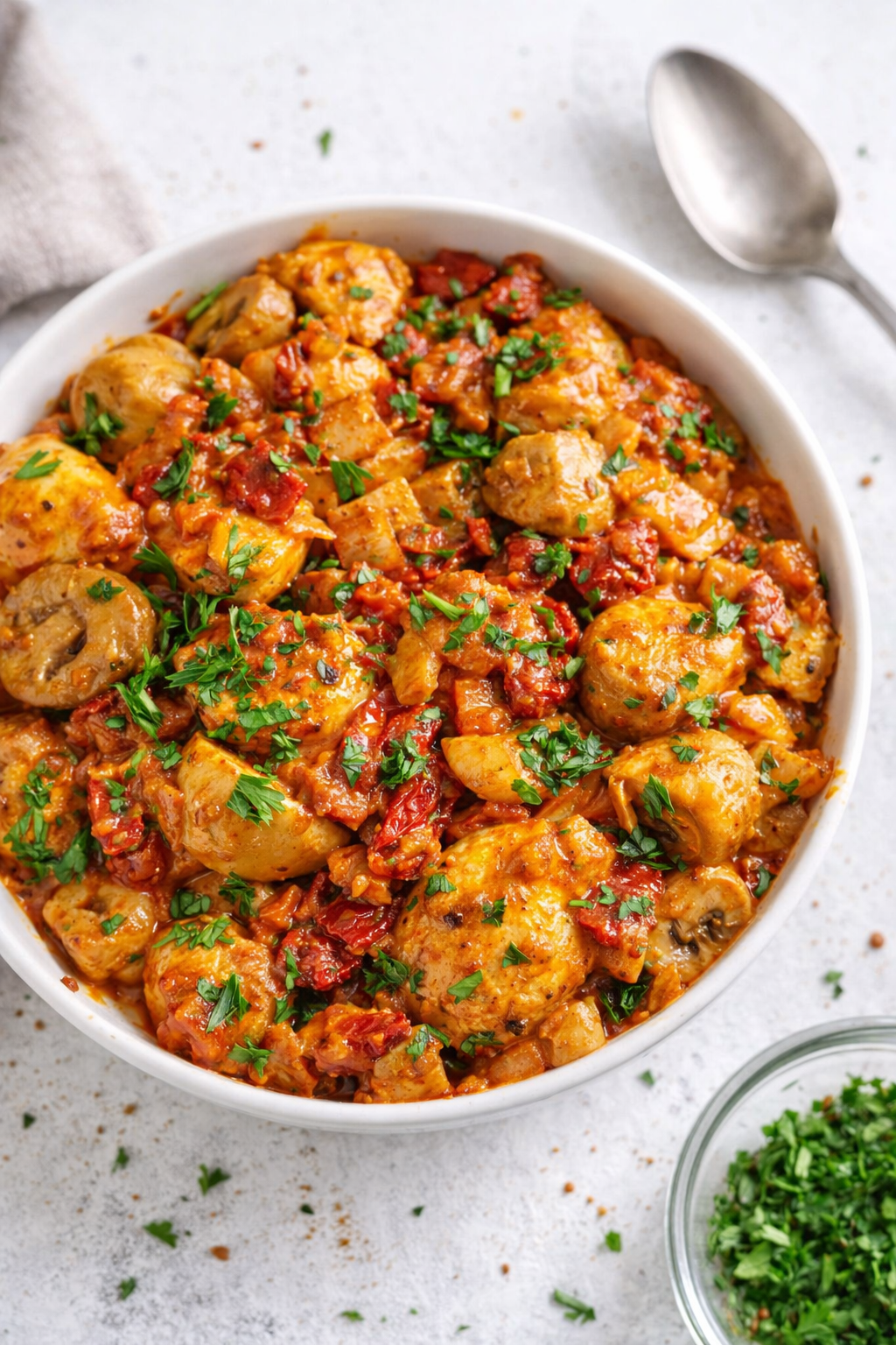 Creamy Sun-Dried Tomato Chicken Skillet