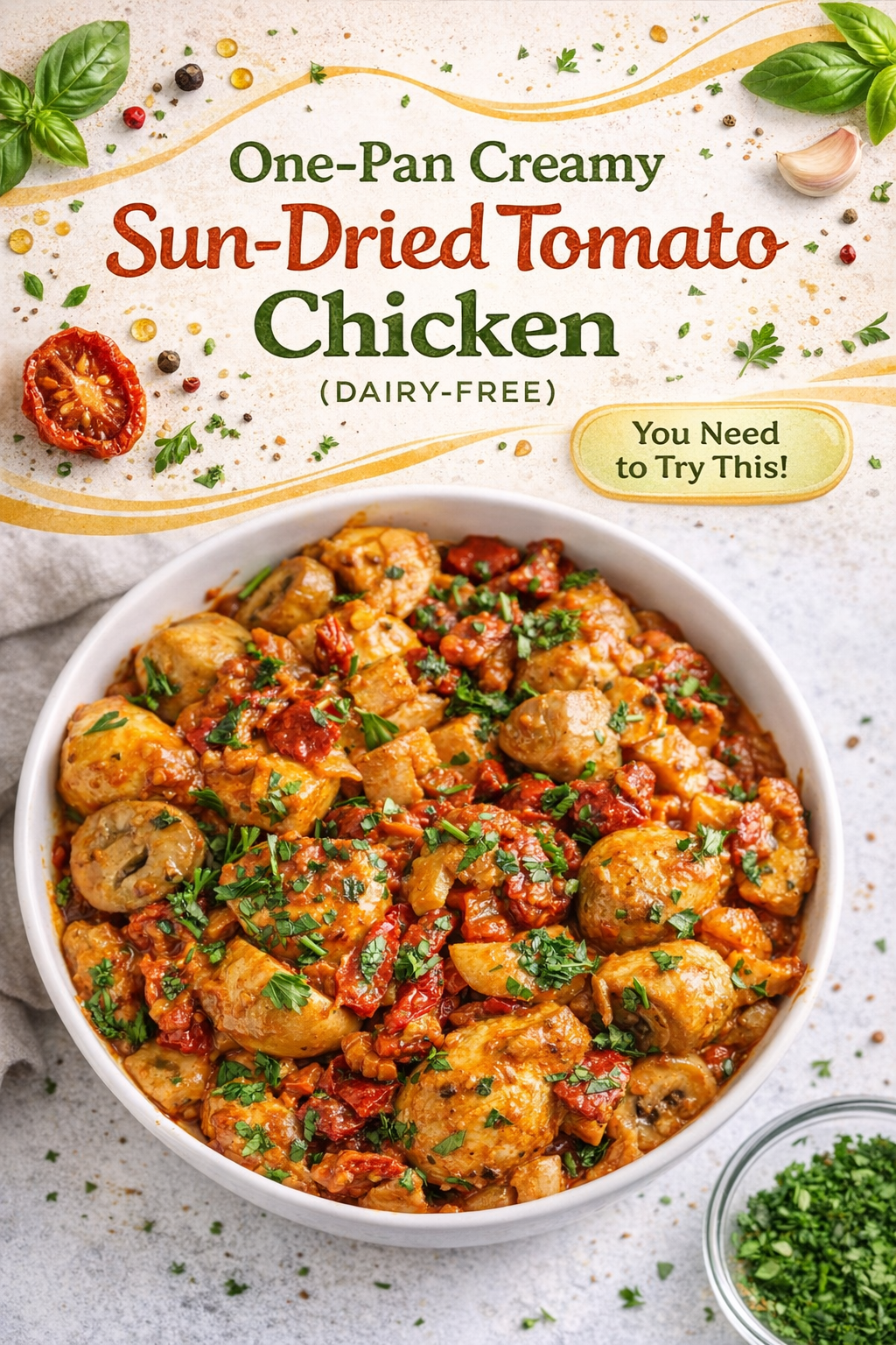 Creamy Sun-Dried Tomato Chicken Skillet
