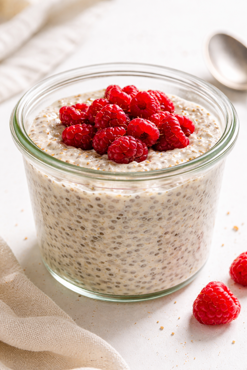 Creamy Vanilla Protein Chia Pudding