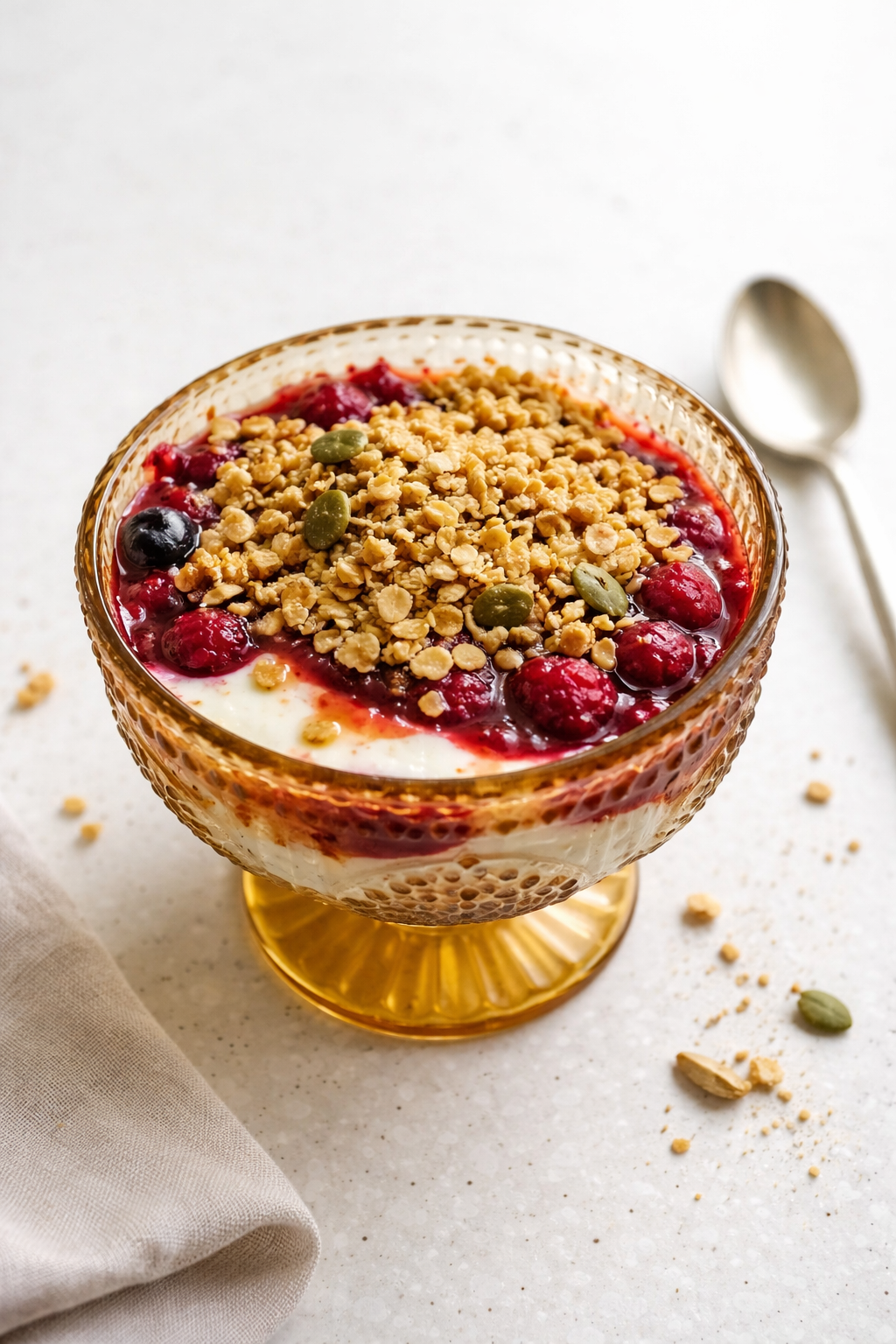 Creamy Yogurt with Berry Compote