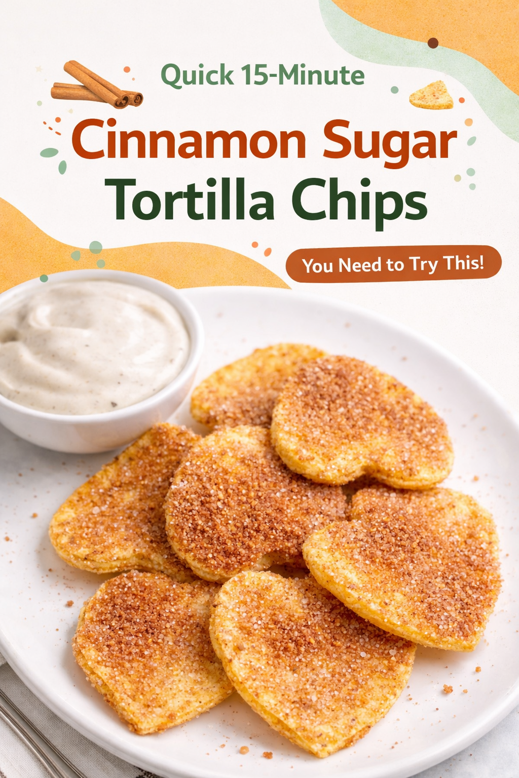Crispy Cinnamon Sugar Tortilla Chips