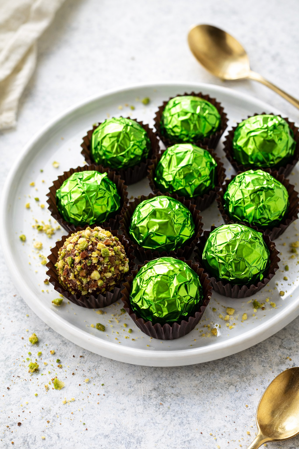 Crunchy Dubai Chocolate Truffles Viral Recipe