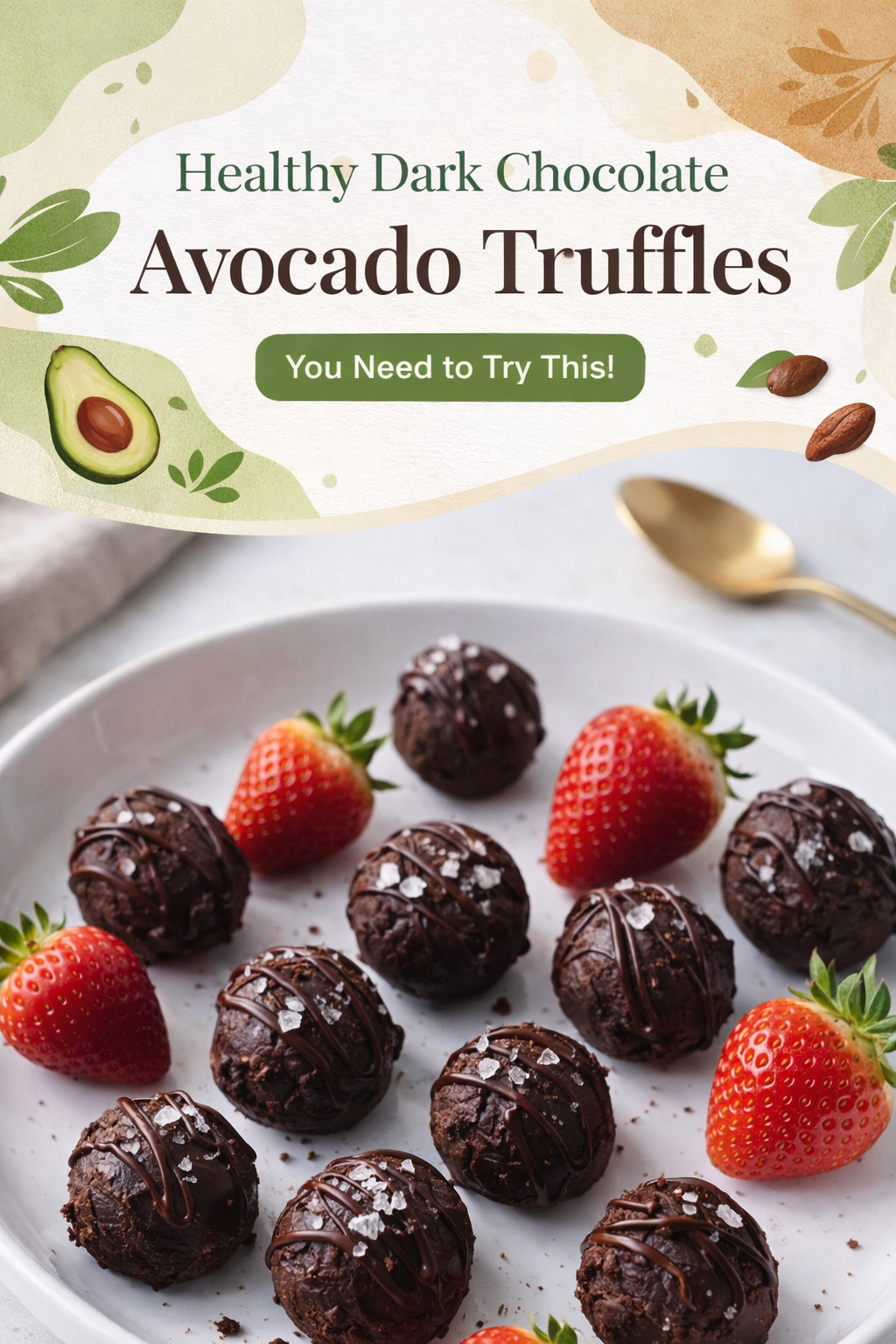 Dark Avocado Truffles Healthy Chocolate Bliss
