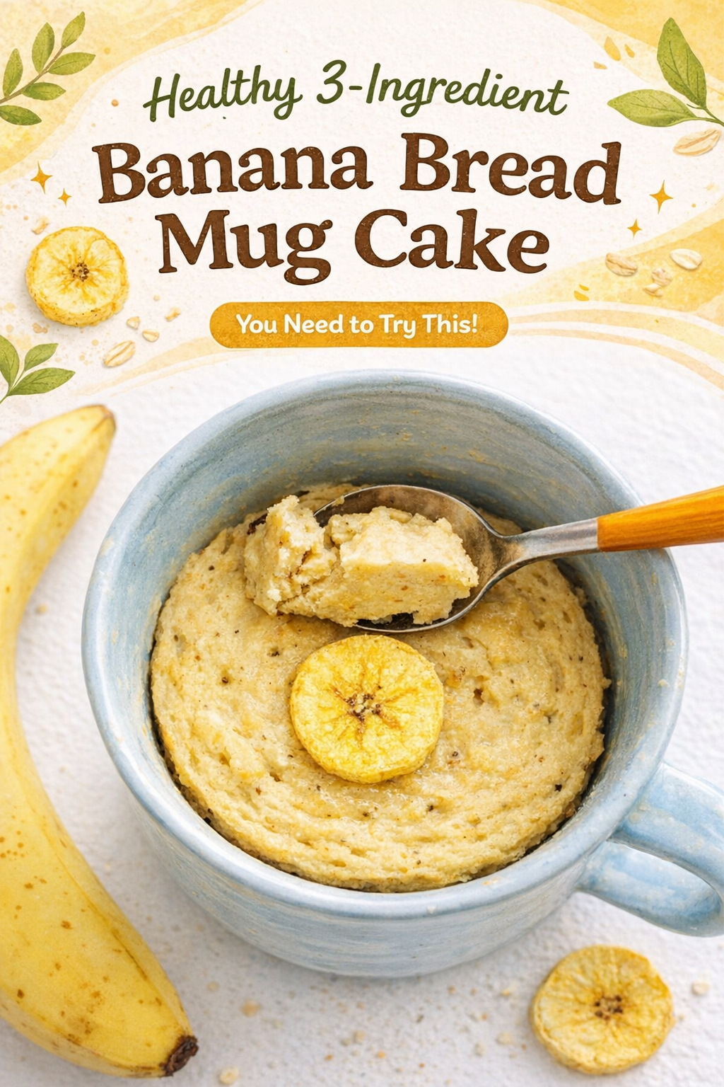 Easy Banana Bread Mug Cake
