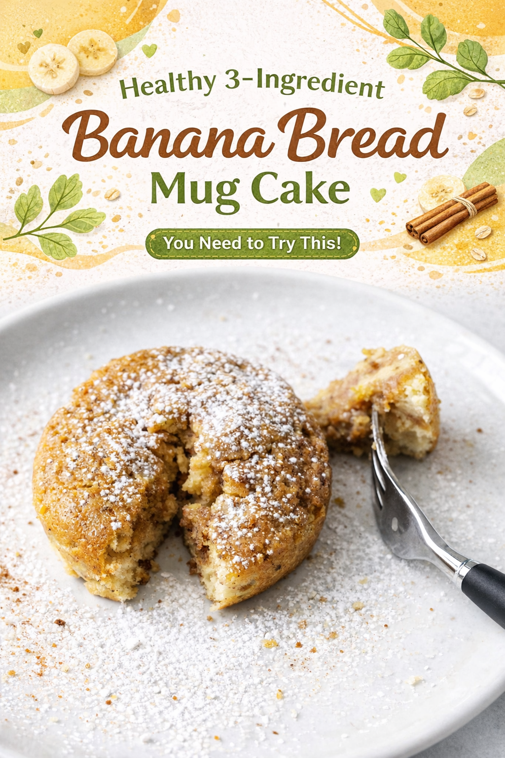 Easy Banana Bread Mug Cake