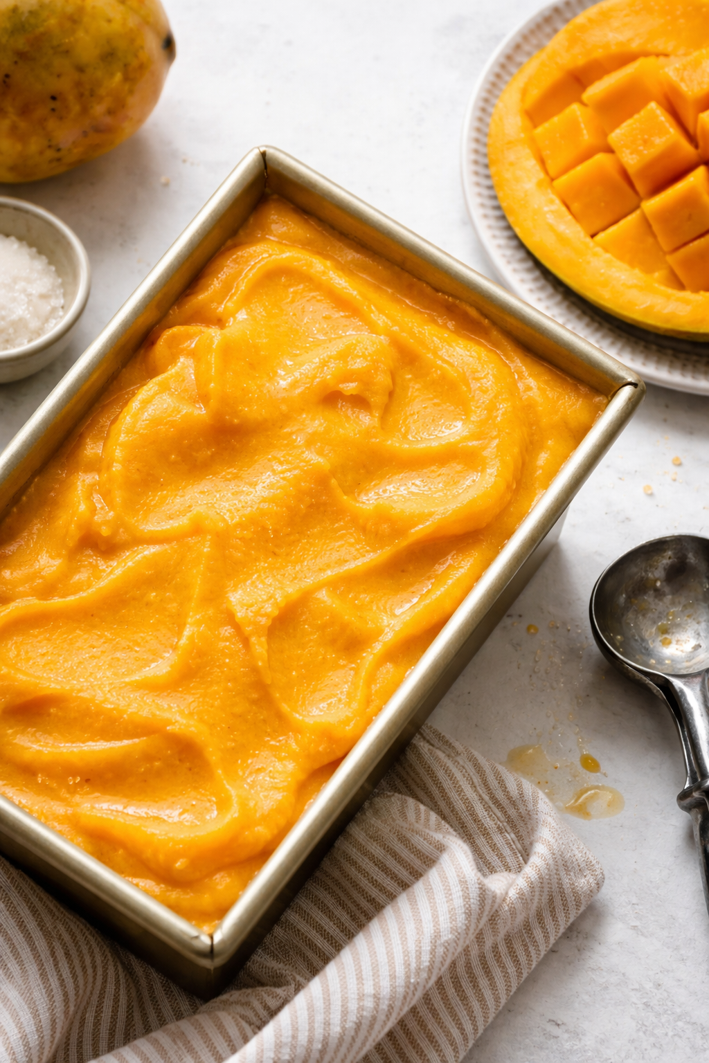 Easy Mango Sorbet Trio