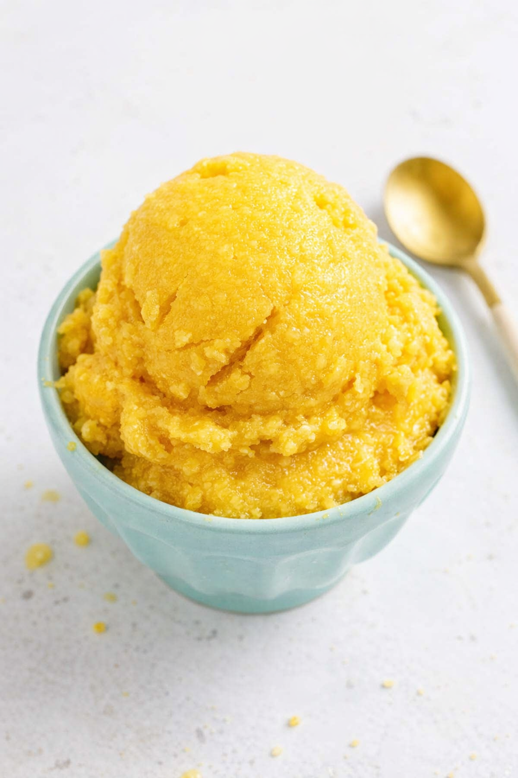 Easy Two Ingredient Mango Sorbet