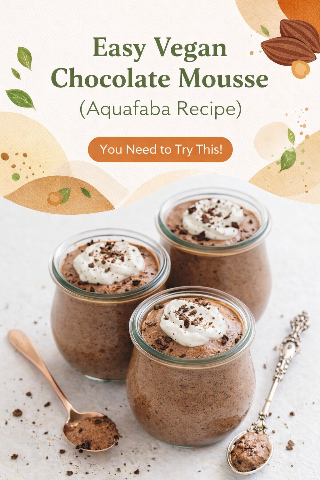 Easy Vegan Aquafaba Chocolate Mousse