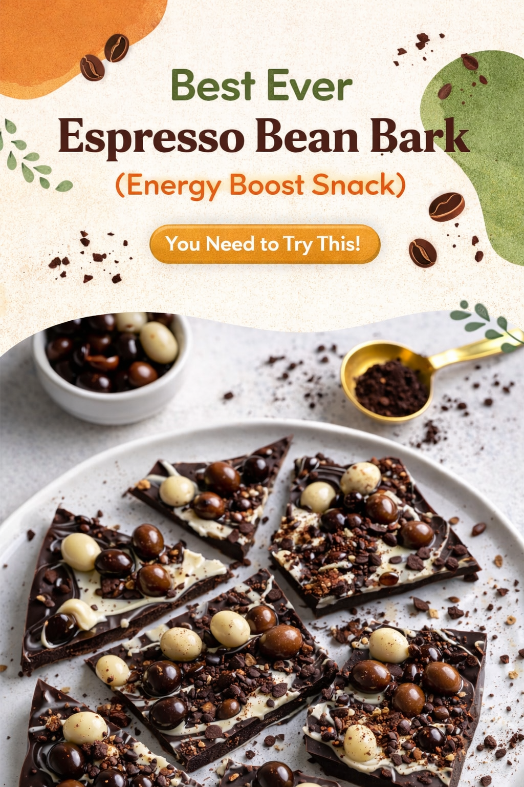 Espresso Bean Bark Energy Boost Bite
