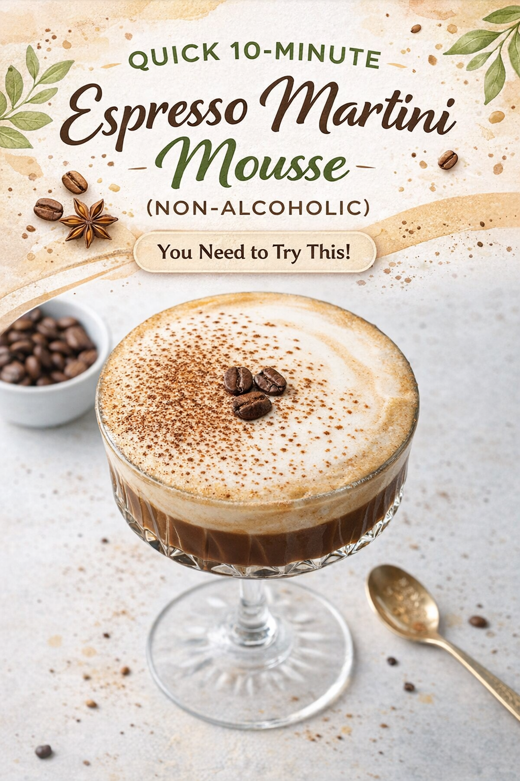 Espresso Martini Mousse in Minutes