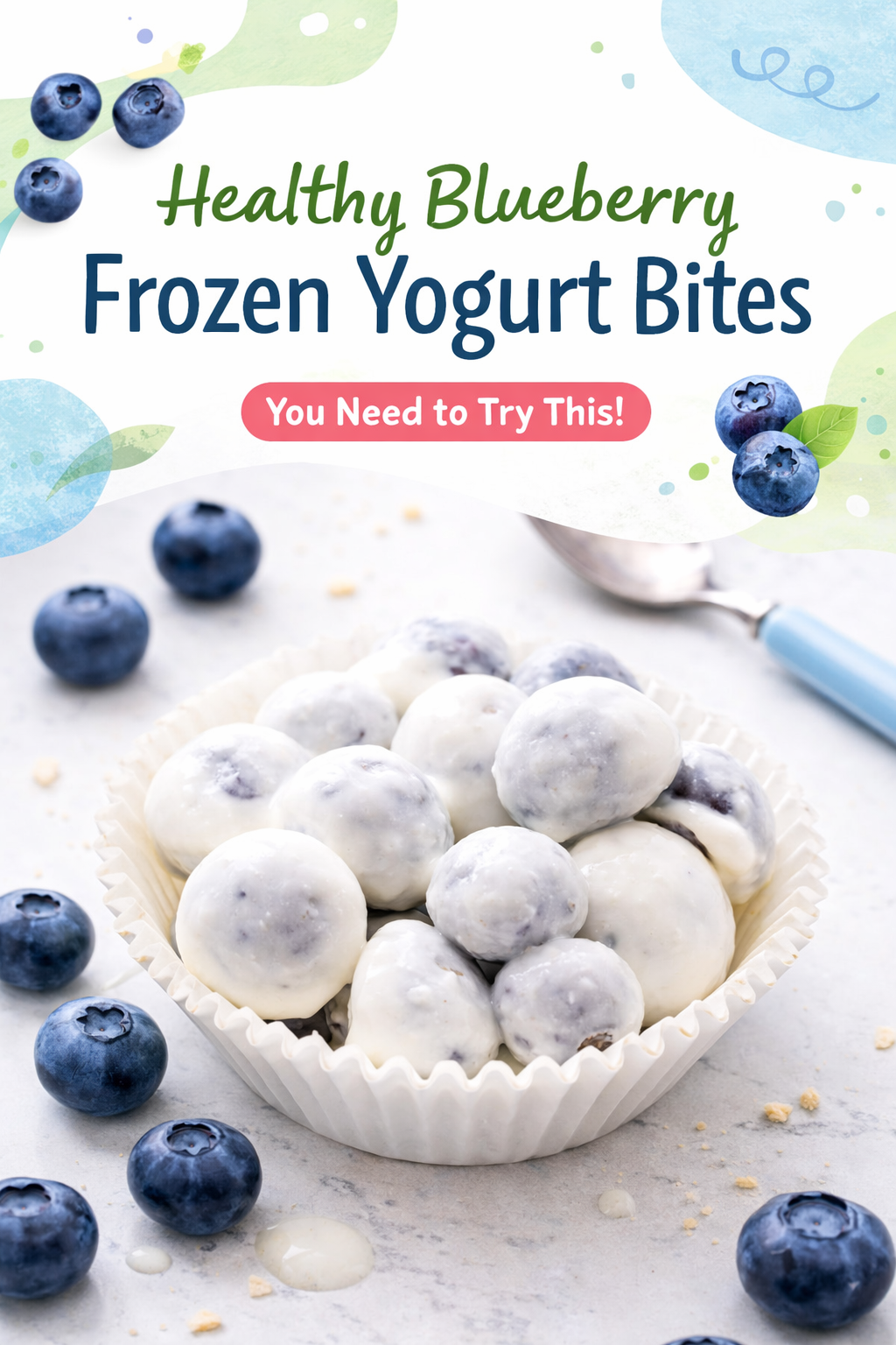 Frosted Blueberry Yogurt Drops