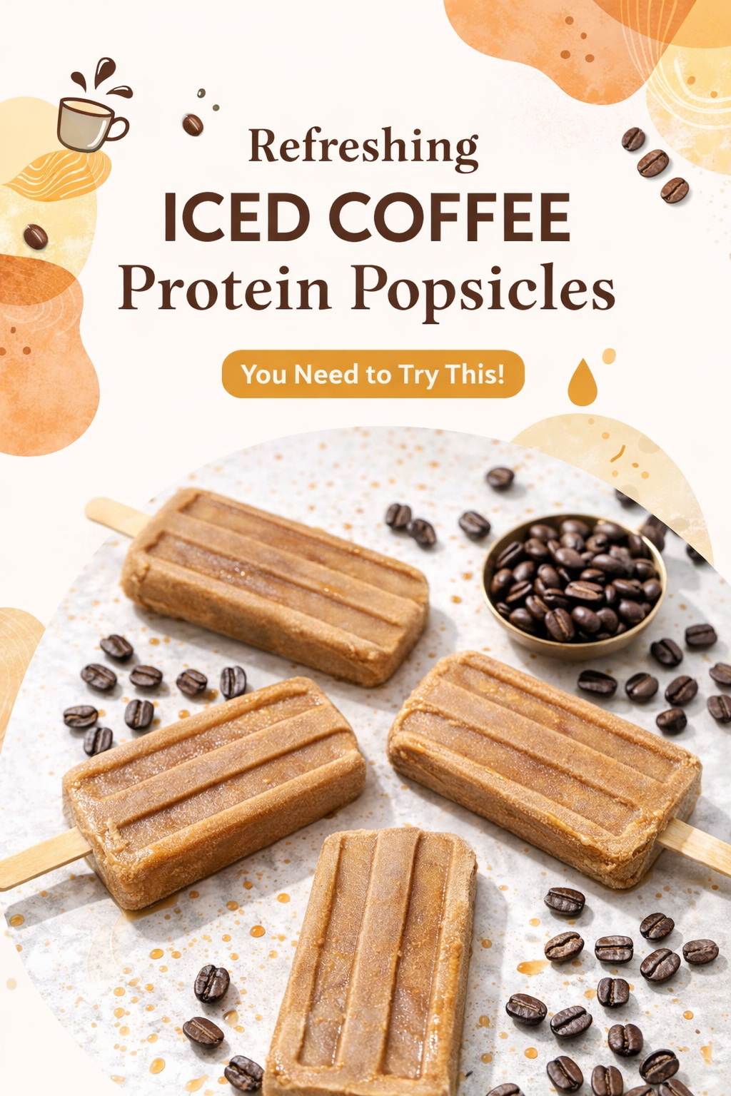 Frozen Coffee Protein Popsicle Recipe