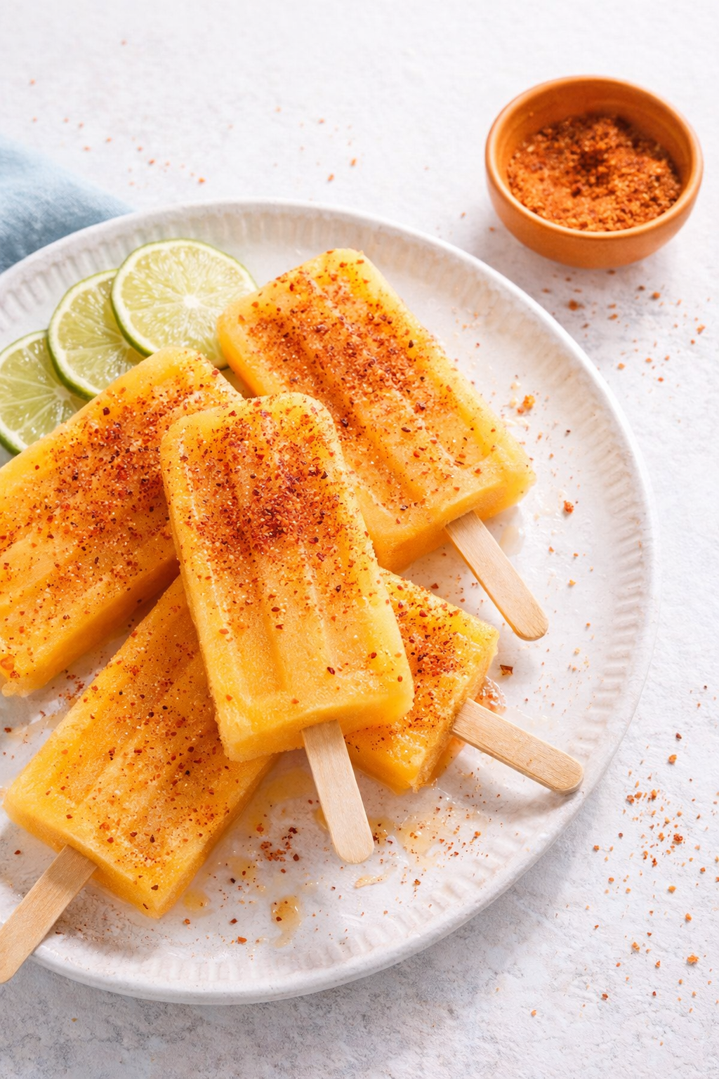 Frozen Mango Pops with Tajin Spice