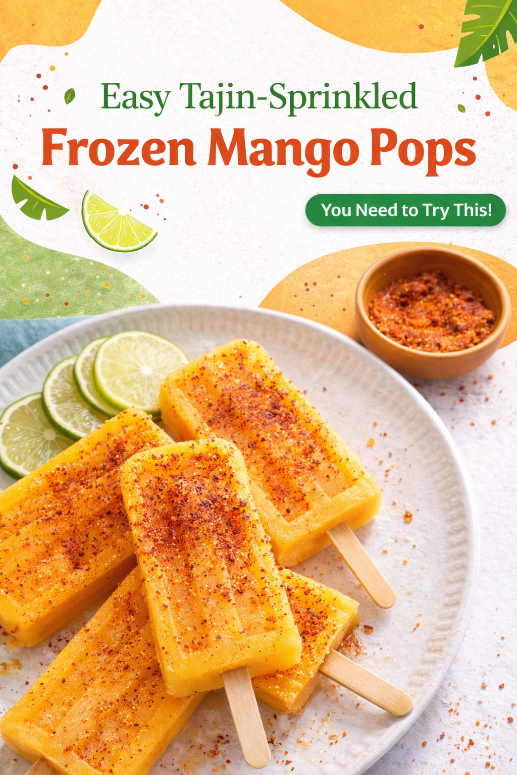 Frozen Mango Pops with Tajin Spice