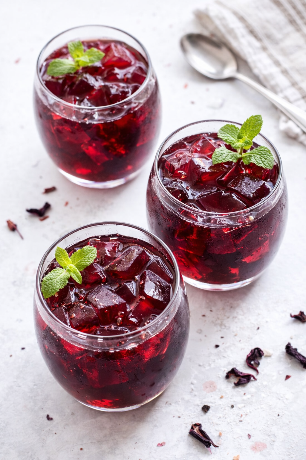 Hibiscus Tea Jellies Light Refreshing Low Calorie