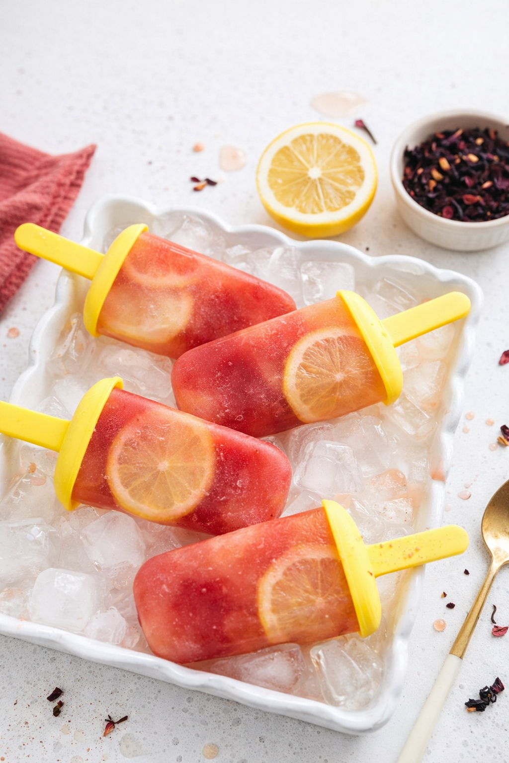 Hibiscus Tea Popsicles Cool Summer Treat