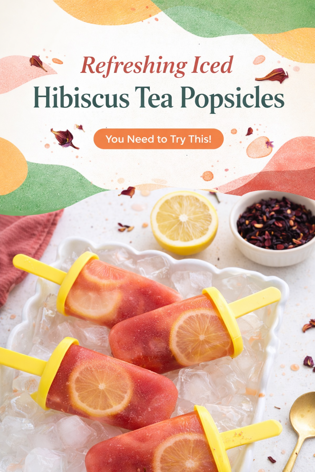 Hibiscus Tea Popsicles Cool Summer Treat