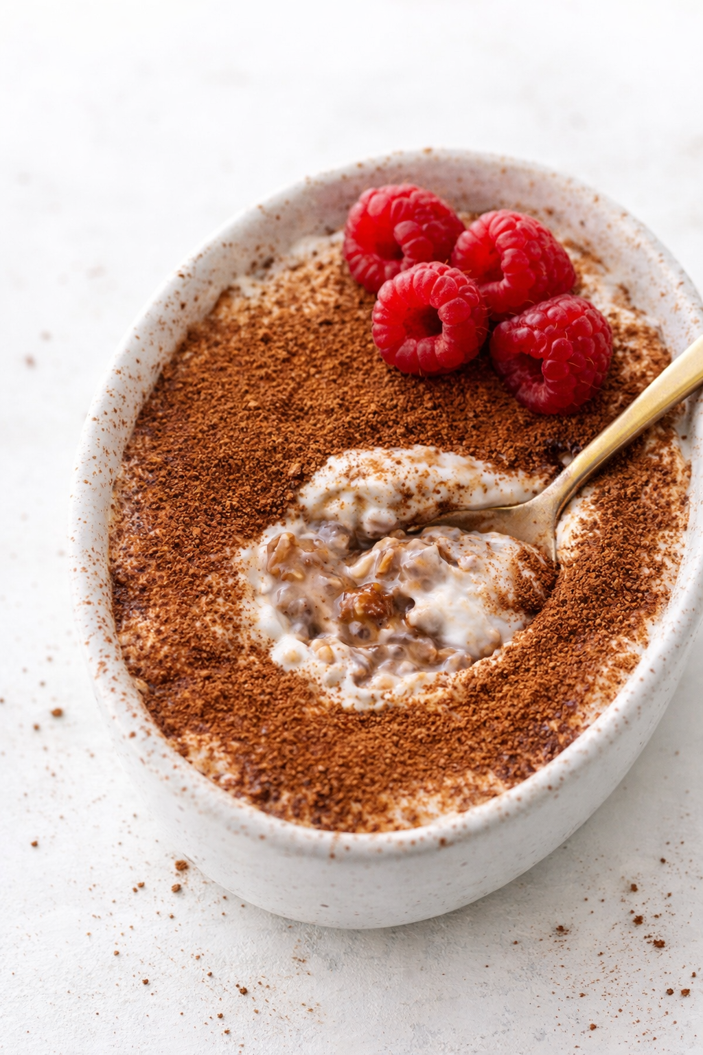 High Protein Tiramisu Overnight Oats Recipe