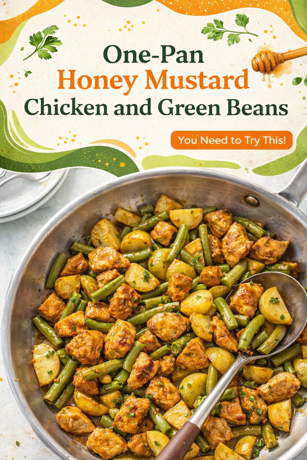 Honey Mustard Chicken with Crisp Green Beans