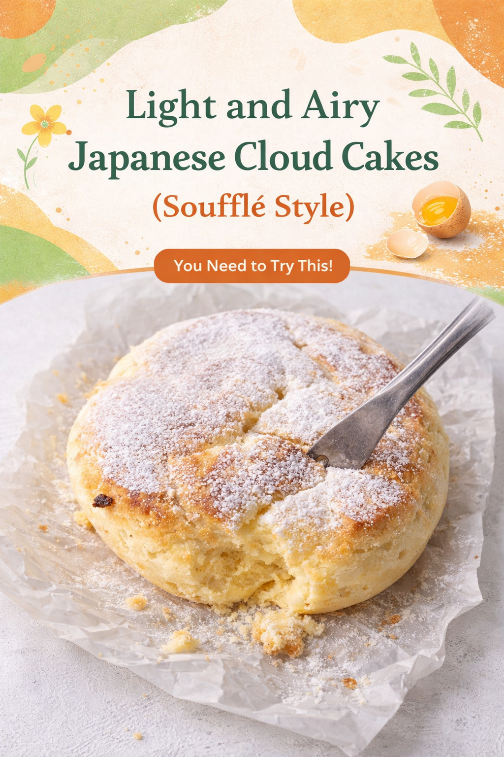 Japanese Soufflé Cloud Cakes