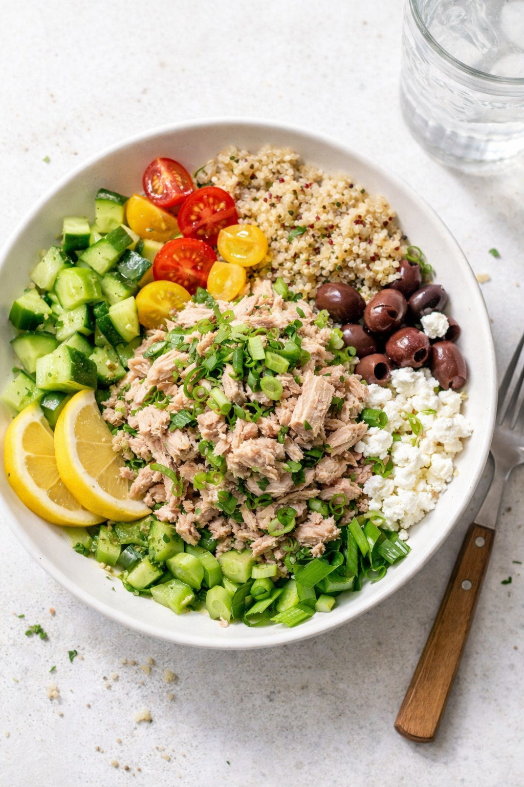 Mediterranean Tuna and Quinoa Bowls