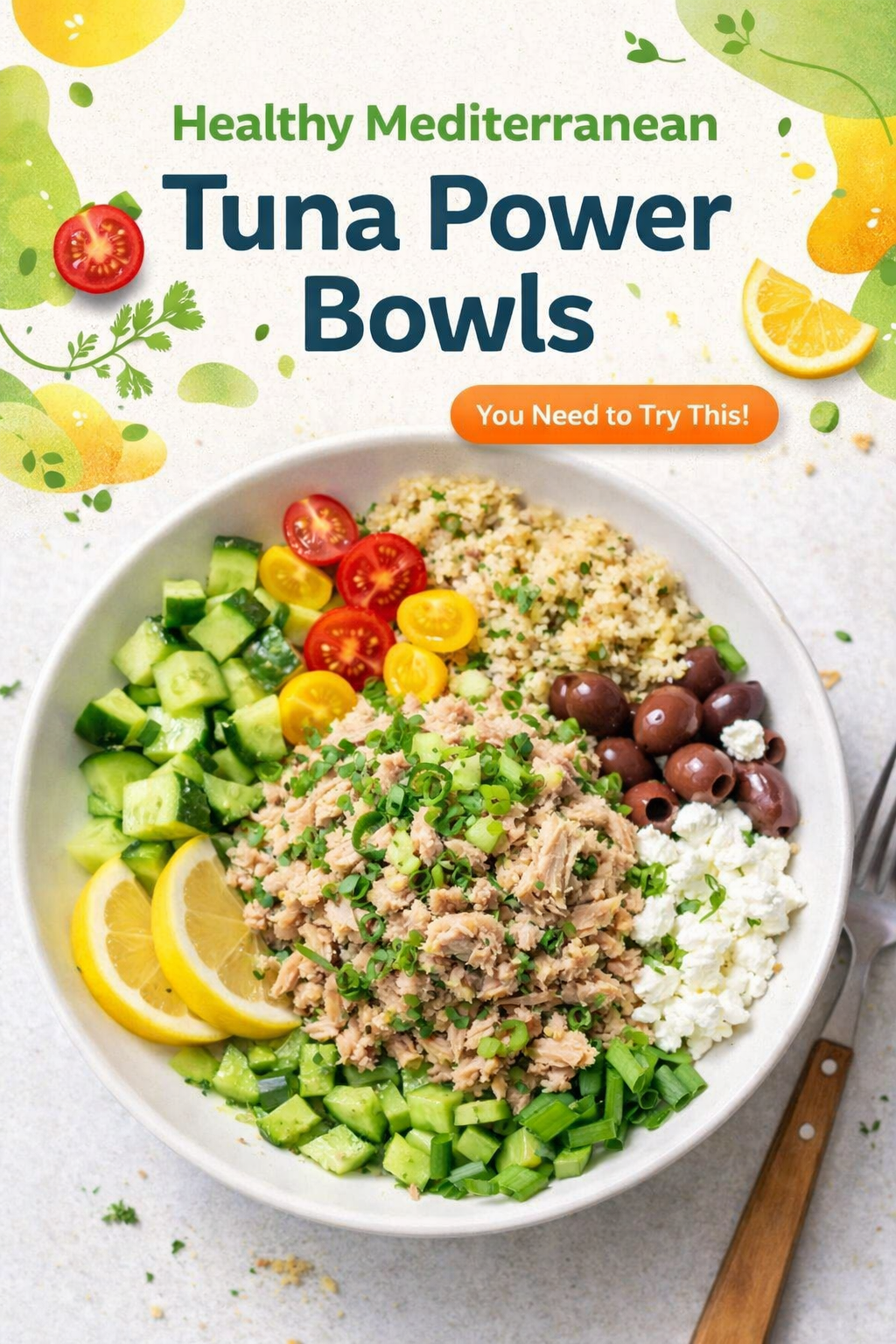 Mediterranean Tuna and Quinoa Bowls