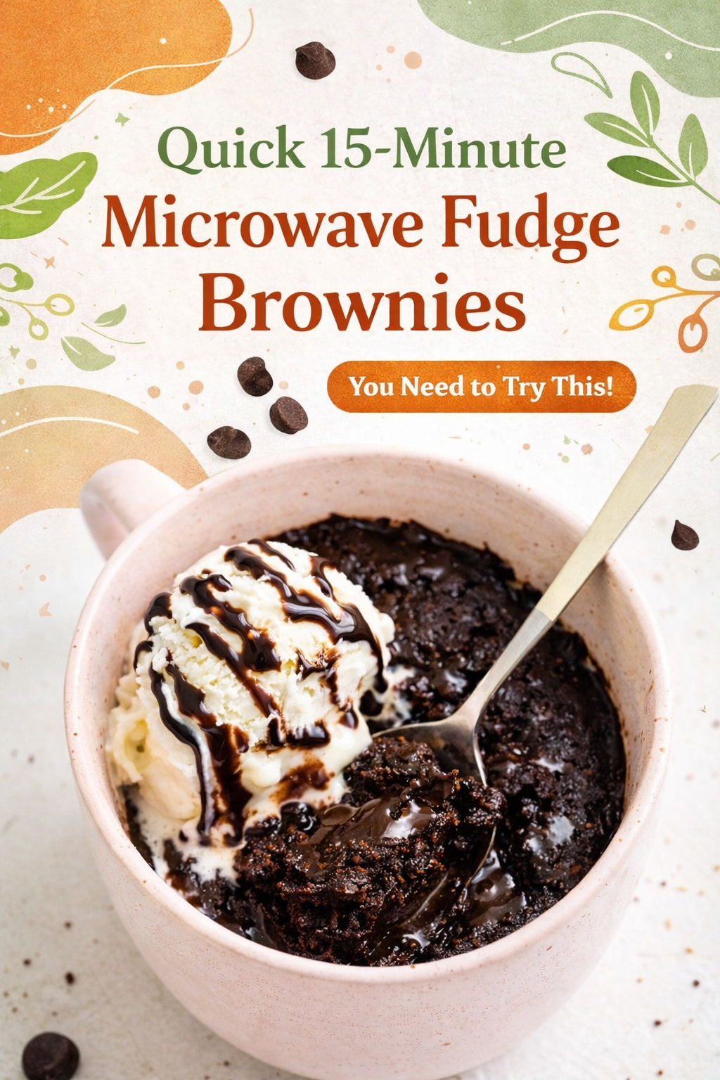 Microwave Fudge Brownies in 15 Minutes