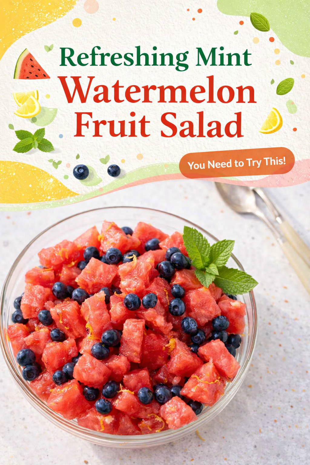 Minty Watermelon Summer Salad