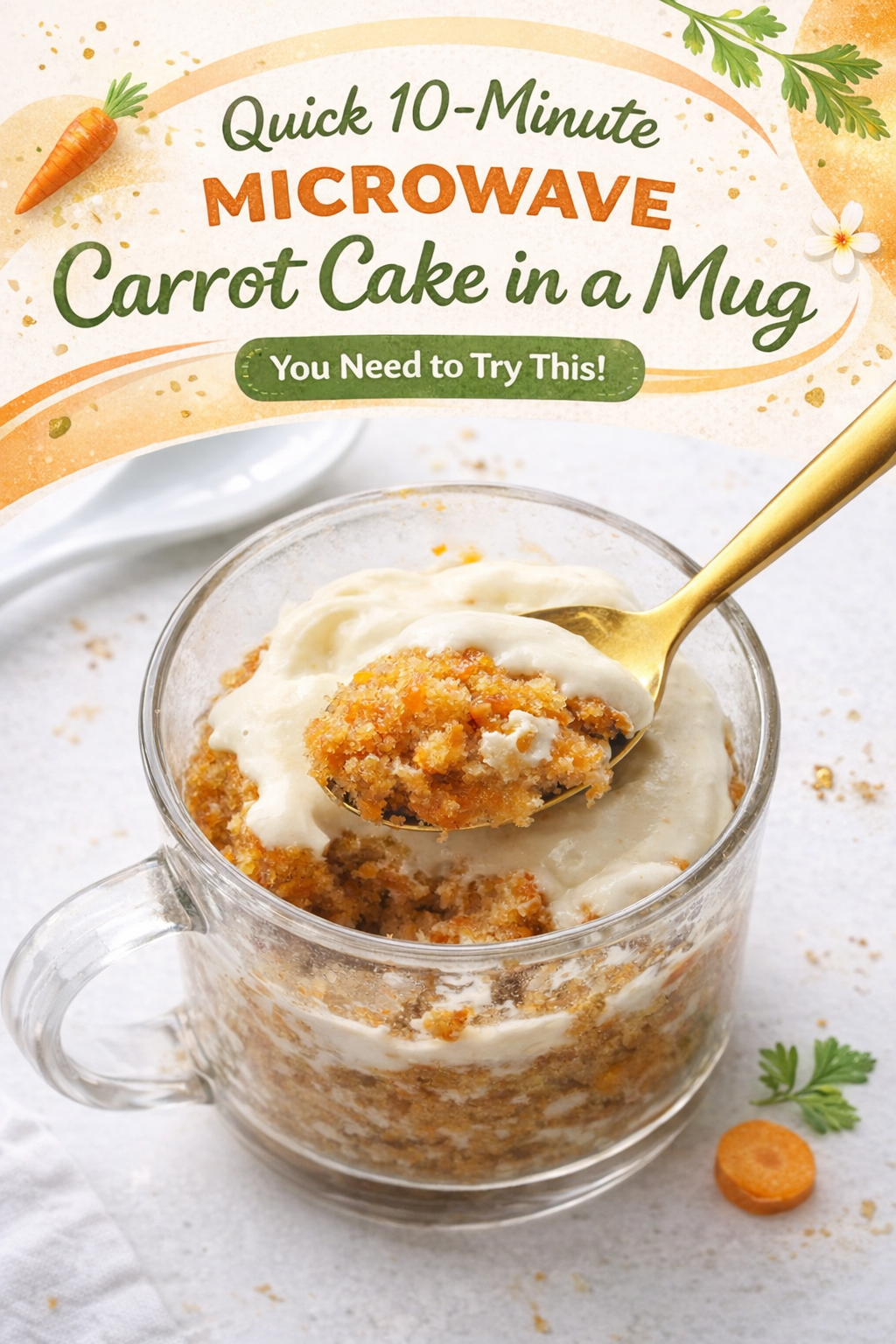 Mug Carrot Cake in Minutes