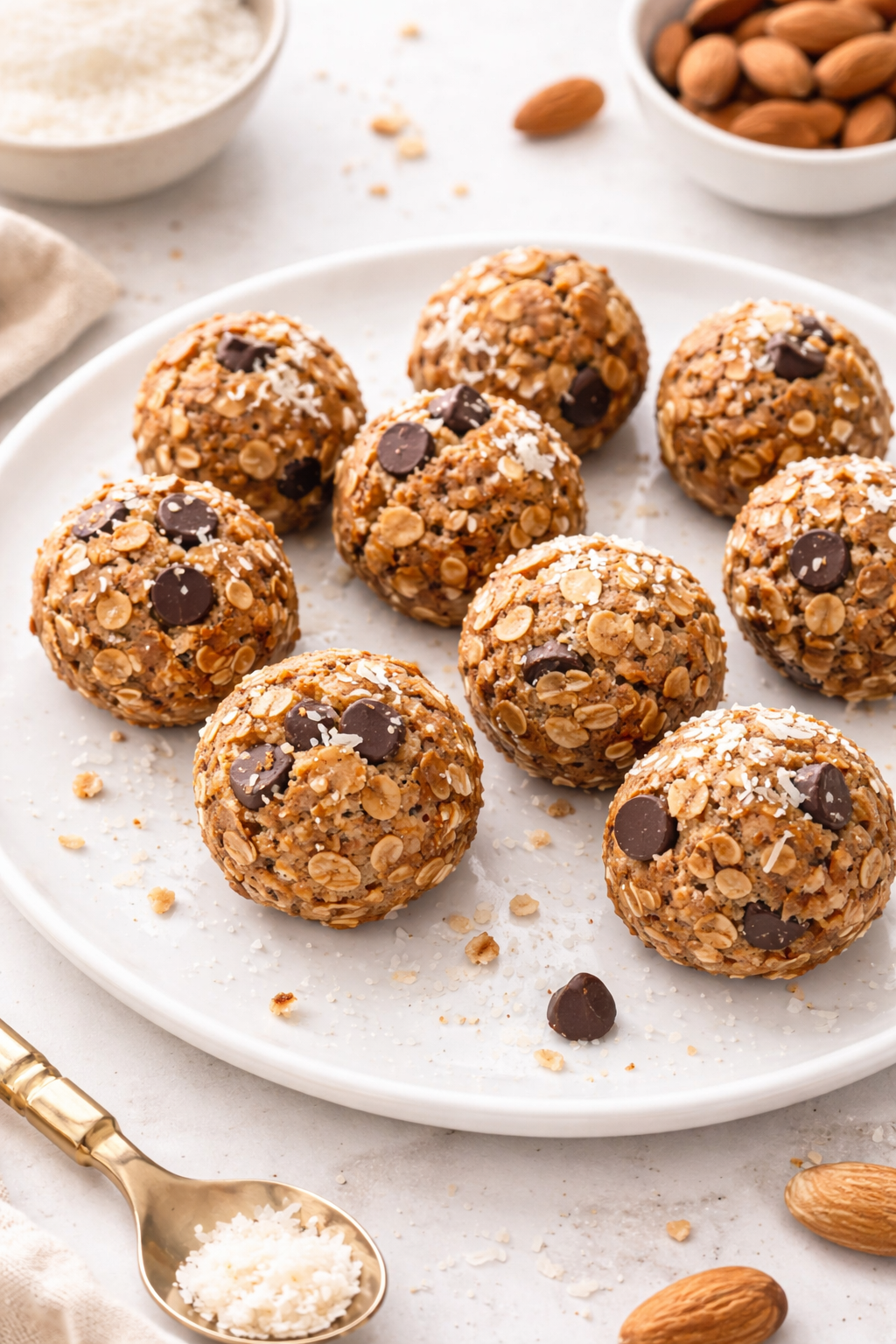 No-Bake Almond Joy Energy Bites