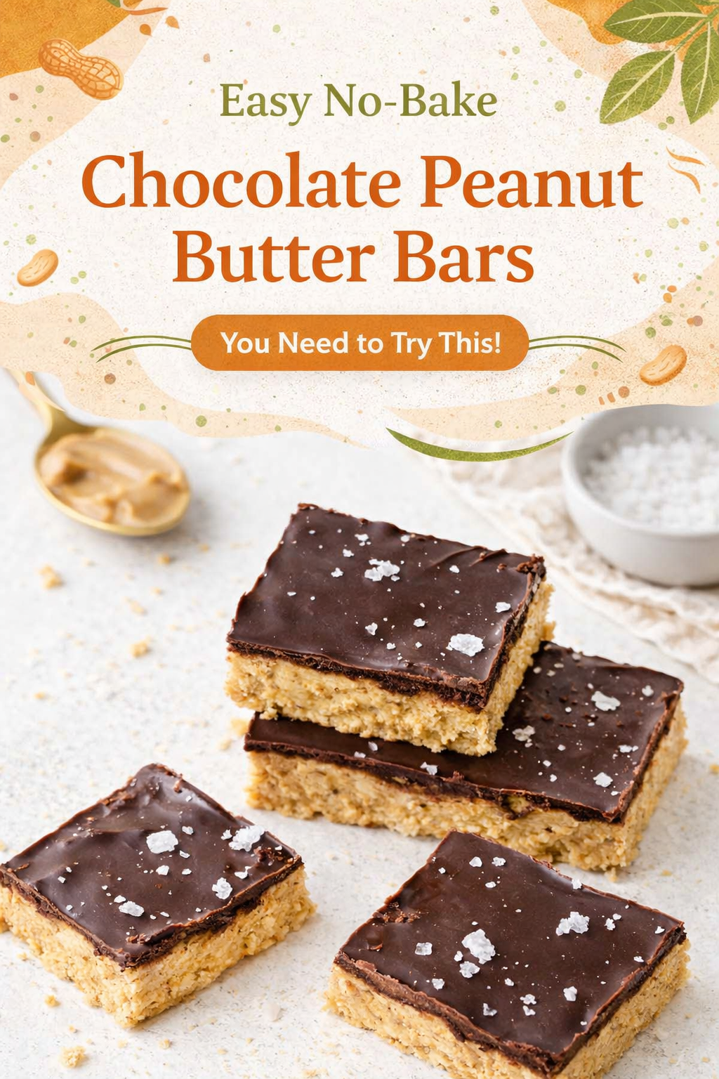 No-Bake Chocolate Peanut Butter Squares
