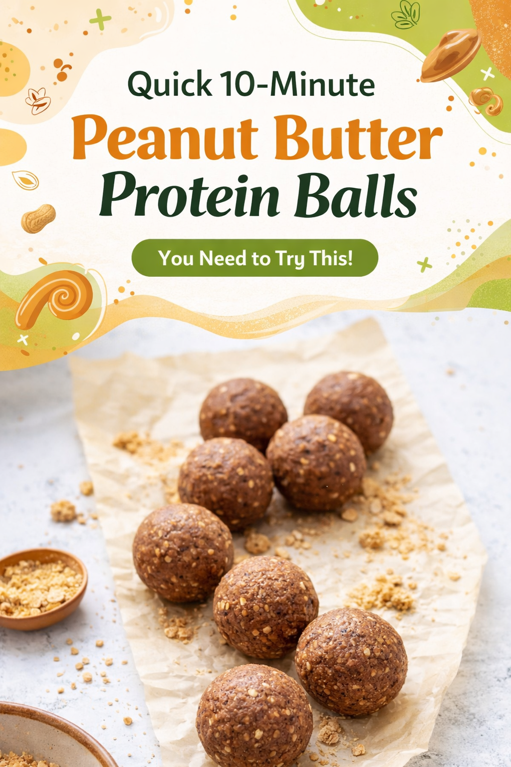 Peanut Butter Energy Bites in Minutes