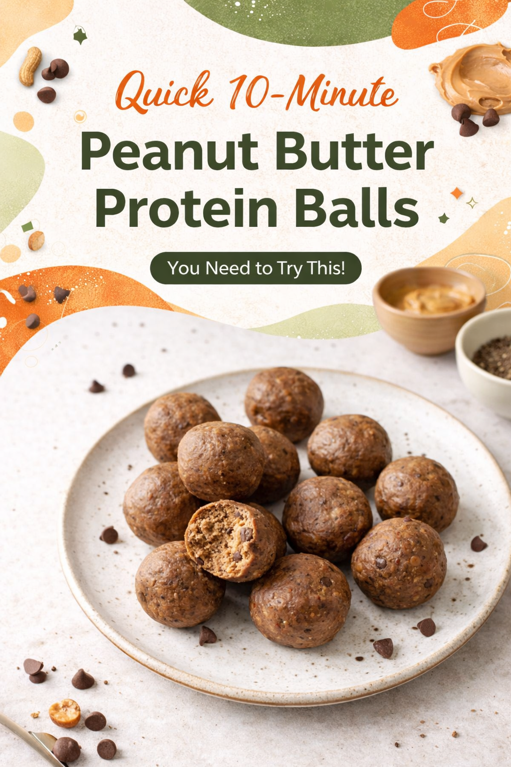 Peanut Butter Energy Bites in Minutes