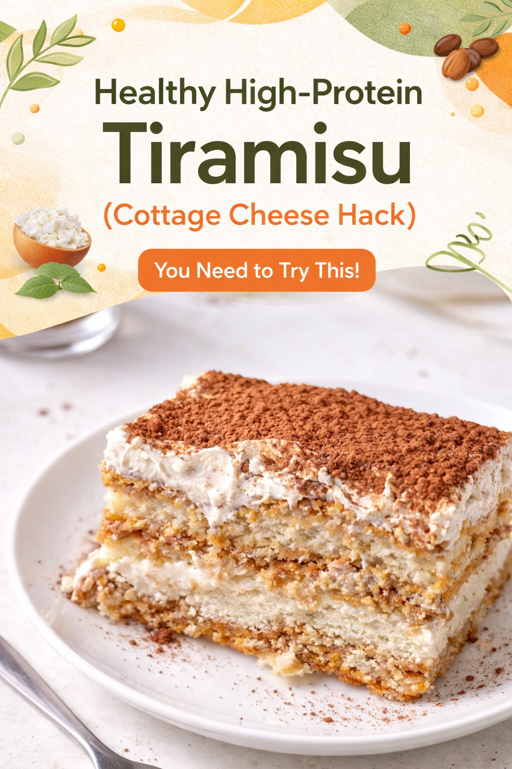 Protein-Packed Tiramisu with Cottage Cheese