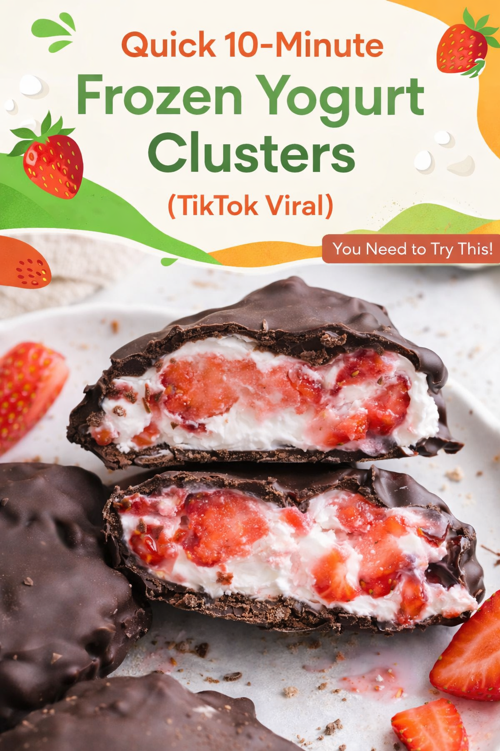 Quick 10-Minute Frozen Yogurt Clusters