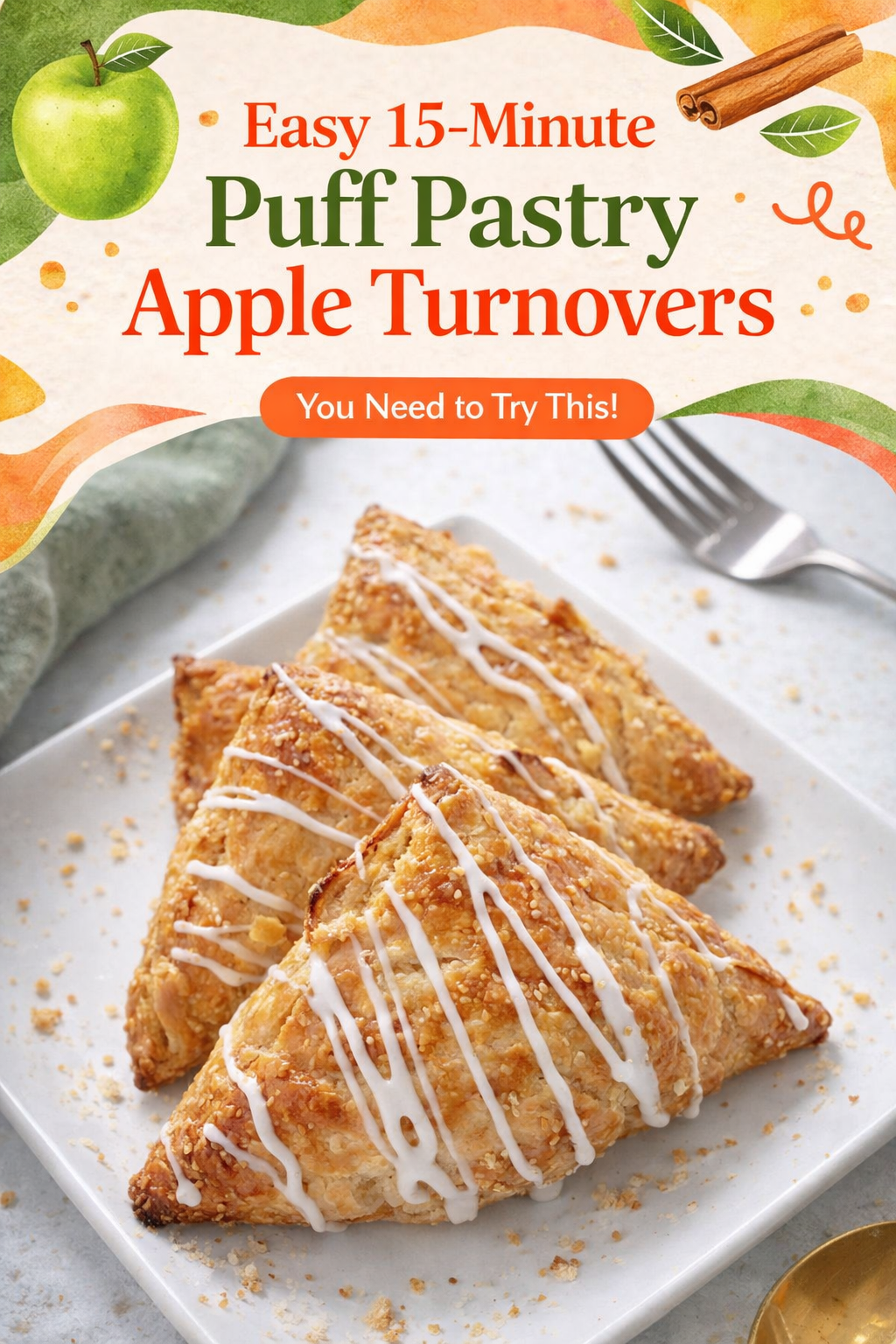 Quick Apple Turnovers in Fifteen Minutes