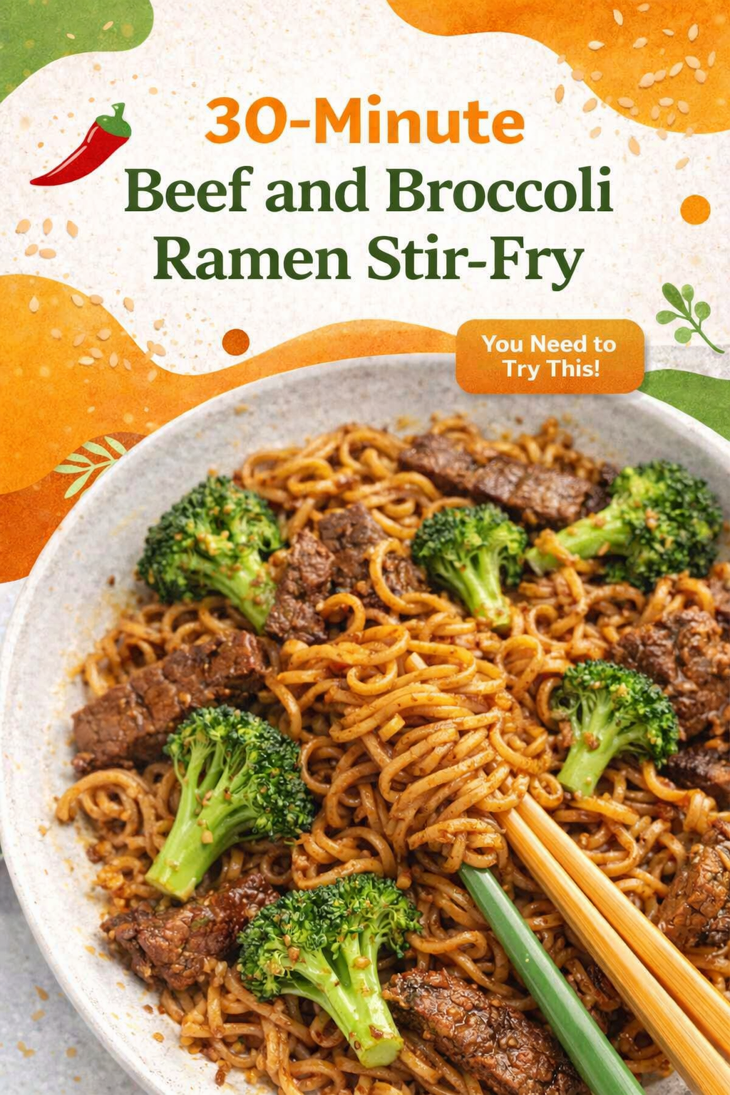 Quick Beef and Broccoli Ramen Stir-Fry
