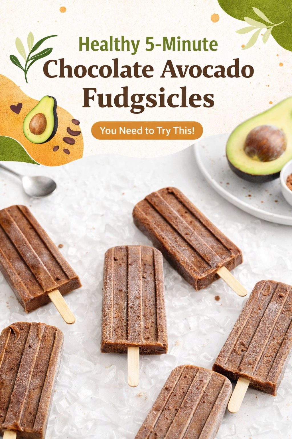 Quick Chocolate Avocado Frozen Treats