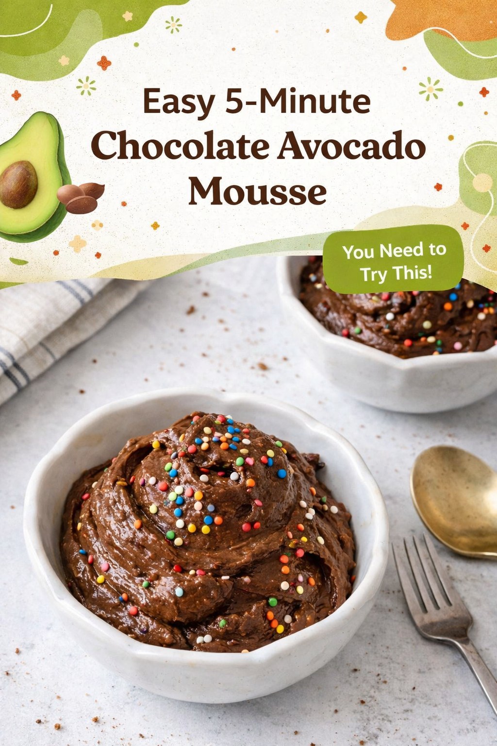 Quick Chocolate Avocado Mousse