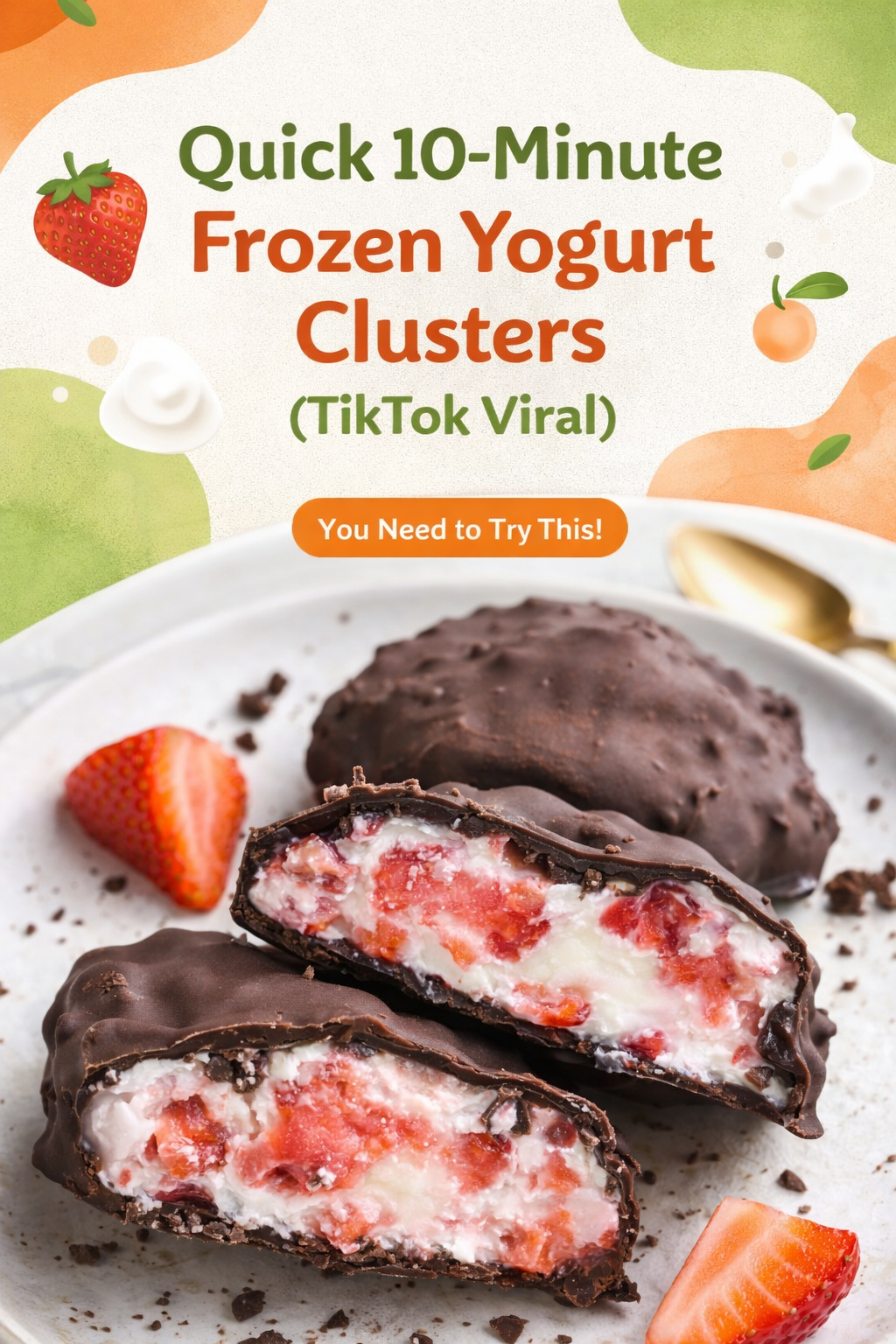 Quick Frozen Yogurt Clusters in Ten Minutes