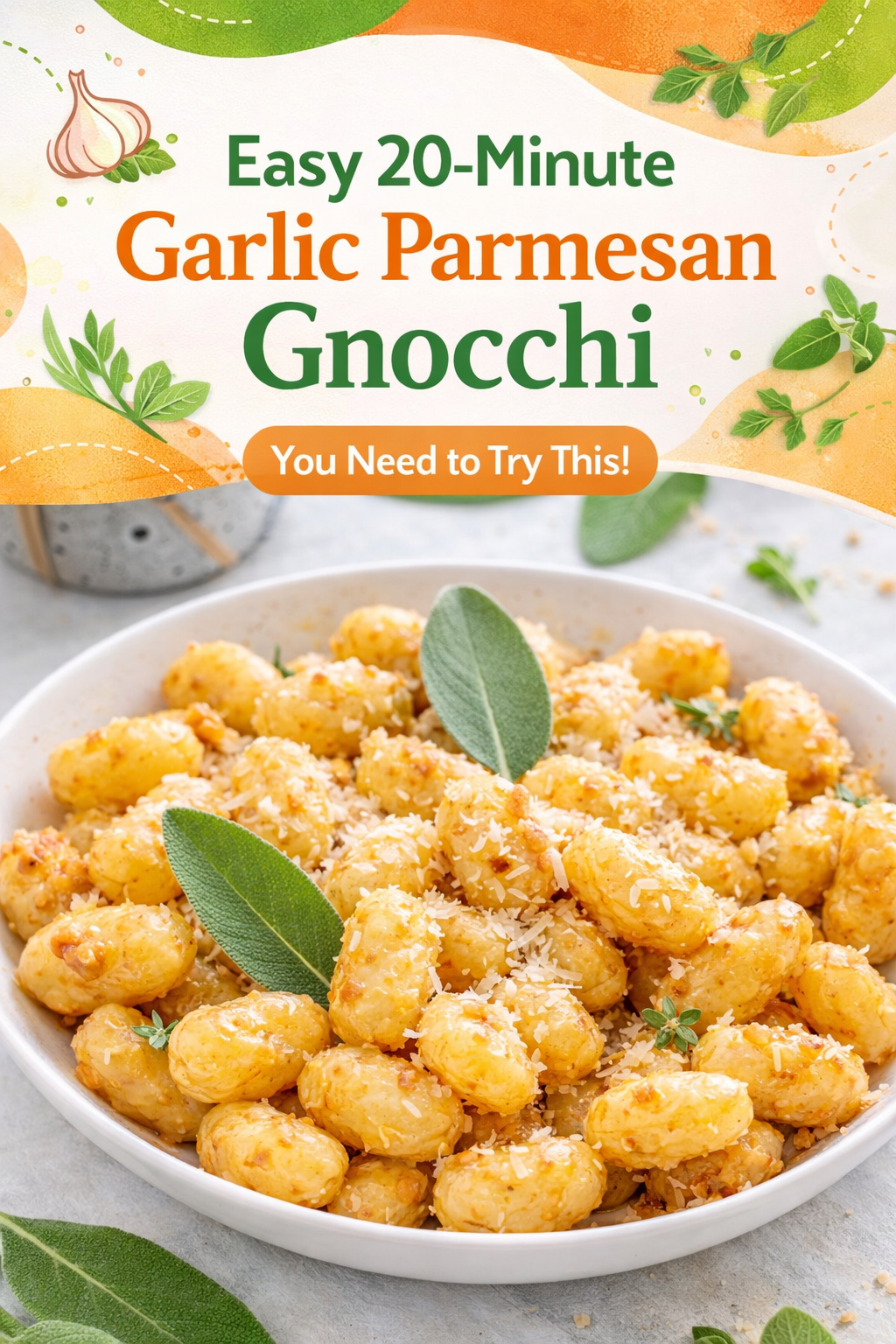 Quick Garlic Parmesan Gnocchi Dinner